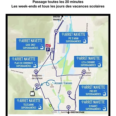 Duplex Du Pailhet, T3 Neuf, Vue Montagne, Parking, Navette, 500m Gare Et 2 Velos A Disposition Gratuitement Lejlighed Bagnères-de-Luchon